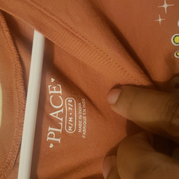 The Children's Place Orange Graphic Kids Shirt - Picture 2 of 5